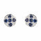 Boucles d'oreilles Boucles d'oreilles saphirs et diamants or blanc 58 Facettes 21-848