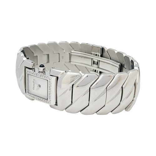 Montre Montre Dior en acier, diamants et nacre. 58 Facettes 31778