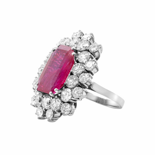 Bague 53 Bague Rubis Birman Non Chauffée et Diamants 58 Facettes 61100139