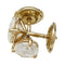 Boucles d'oreilles Puces d'oreilles en or jaune diamants. 58 Facettes 30869