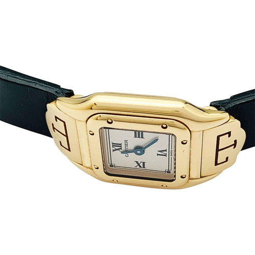 Montre Montre Cartier, "Mini Panthère", or jaune sur caoutchouc. 58 Facettes 27799