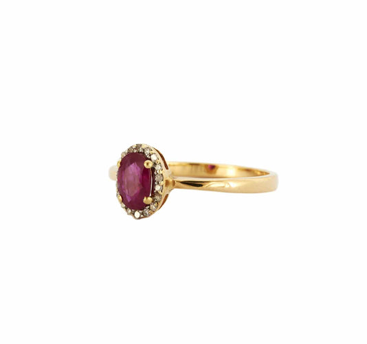 Bague 50 BAGUE "LIV" RUBIS DIAMANTS 58 Facettes BO/230088