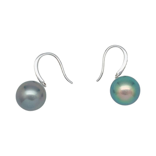 Boucles d'oreilles Boucles d'oreilles or blanc, diamants, perles. 58 Facettes 31488