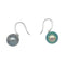 Boucles d'oreilles Boucles d'oreilles or blanc, diamants, perles. 58 Facettes 31488