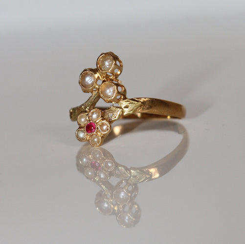 Bague 58 Bague Toi et Moi Napoléon III 58 Facettes 497