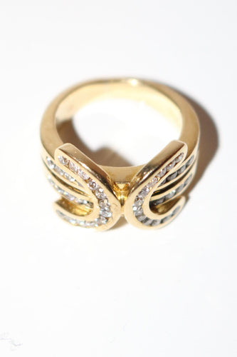 Bague 46 Bague d'auriculaire or jaune et diamants 58 Facettes 492