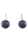 Boucles d'oreilles DORMEUSES ANCIENNE EN JAIS 58 Facettes 081681