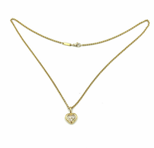 Collier CHOPARD. Collier Happy Diamonds diamants 58 Facettes