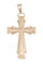 Pendentif CROIX ANCIENNE OR JAUNE 58 Facettes 081821