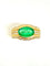 Bague Bague or jaune émeraude ovale et diamants 58 Facettes
