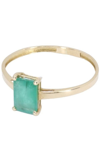 Bague 54 BAGUE MODERNE ÉMERAUDE 58 Facettes 074121