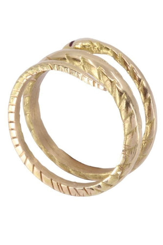 Bague 54 BAGUE SERPENT RUBIS 58 Facettes 070891