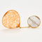 Boucles d'oreilles Boucles d'oreilles Agates sculptées blanches et orange 58 Facettes