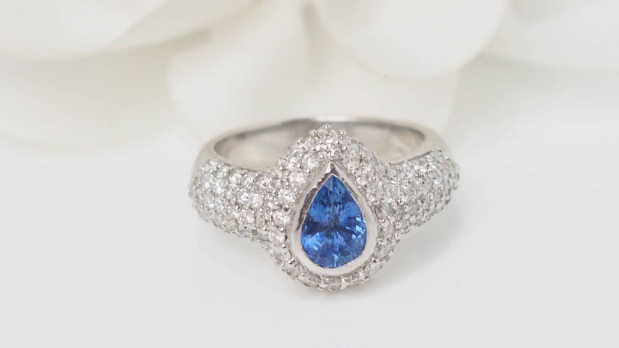 Bague 54 Bague Saphir Ceylan Diamants 58 Facettes 32511