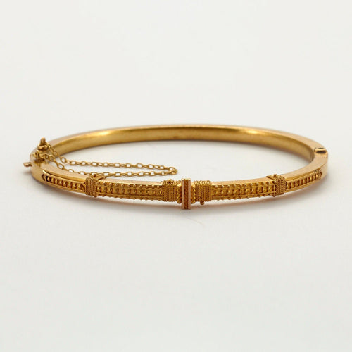 Bracelet Bracelet Jonc Or ciselé 58 Facettes
