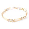 Bracelet Bracelet or blanc et jaune maille moderne 58 Facettes 2651
