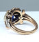 Bague 51 Bague saphir non chauffé  diamants Epoque 19ème siècle. 58 Facettes AB271