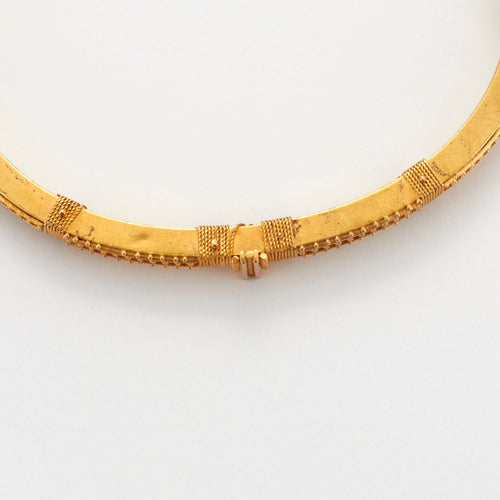 Bracelet Bracelet Jonc Or ciselé 58 Facettes