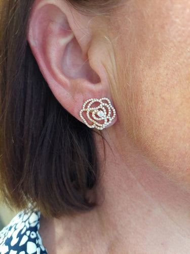 Boucles d'oreilles Boucles d'oreilles 2 Ors Diamants 58 Facettes 082461