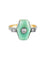 Bague Bague Art Déco 2 Ors Jade Diamants 58 Facettes