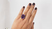 Bague 56 Bague vintage or rose et platine, améthyste et diamants 58 Facettes 31800