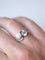 Bague toi et moi ancienne aigue-marine, perle, diamants 58 Facettes