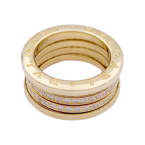 Bague 54 Bague Bulgari, "B.Zero1", or jaune et diamants. 58 Facettes 33384