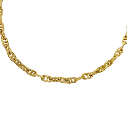 Collier Collier or jaune, maille marine. 58 Facettes 31261