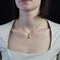 Pendentif Pendentif or jaune trèfle à 4 feuilles émeraude 58 Facettes 21-310