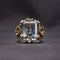 Bague 52 Bague cocktail  Or jaune Aigue-marine 58 Facettes