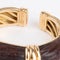 Bracelet Bracelet jonc OJ Perrin en or jaune et bois d'amourette 58 Facettes 0
