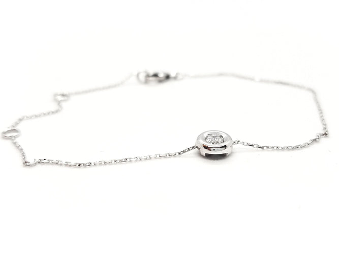 Bracelet Bracelet Or blanc Diamant 58 Facettes 579001RV