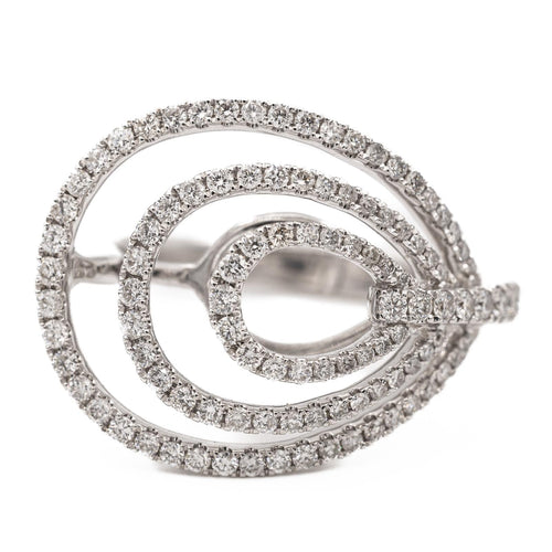 Bague 53 Djula Bague Or blanc Diamant 58 Facettes 577834CN