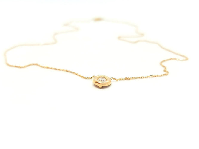 Collier Collier Or rose Diamant 58 Facettes 579085RV