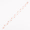 Collier Sautoir en or jaune et  boules de corail facettés 58 Facettes