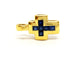 Pendentif Pendentif Croix Or jaune Saphir 58 Facettes 06569CD