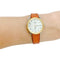 Montre Montre Hermès, "Arceau", plaqué or et acier sur cuir. 58 Facettes 31969