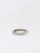 Bague Alliance américaine en or blanc et diamants 58 Facettes J56