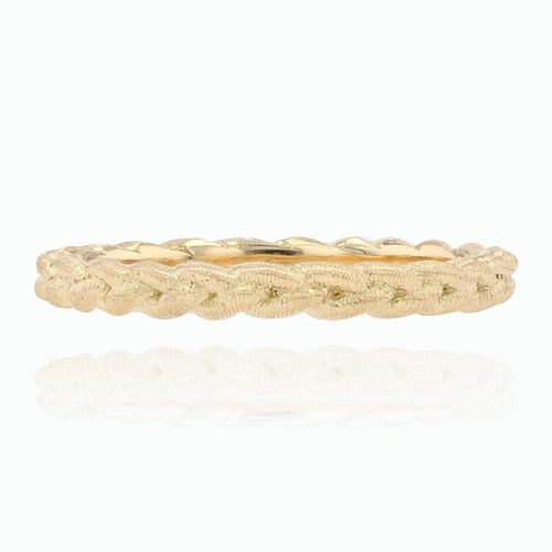 Bague 50 Alliance tresse ciselée or jaune 58 Facettes TRE2.0J