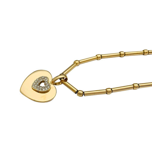 Collier Collier Poiray "Coeur Secret" en or jaune, diamants. 58 Facettes 31883