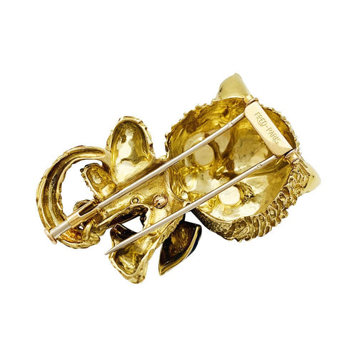 Clip Clip vintage, "Chat", Fred Paris. 58 Facettes 30830