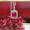 Pendentif Pendentif or blanc 18k diamants et rubis 58 Facettes