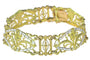 Bracelet Bracelet vintage or émail blanc attribué à Lucien Gautrait 58 Facettes 23086-0159