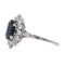 Bague 59 Bague Pompadour Or blanc Saphir 58 Facettes 2543081CN