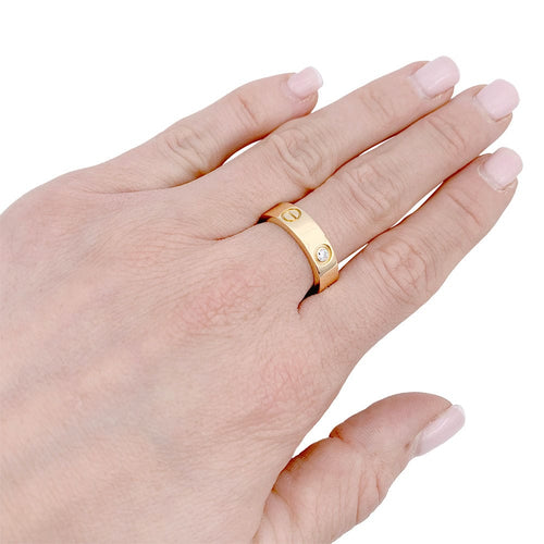 Bague 56 Bague Cartier, "Love", or jaune, diamants. 58 Facettes 32637