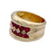 Bague 52 Bague Poiray or jaune, rubies, diamants. 58 Facettes 32190