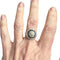 Bague 53 Bague de style Art Déco d'époque 1940-45 en platine, diamants et saphirs 58 Facettes Q214A (703)