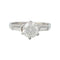 Bague 54 Bague en or blanc, diamant 1,08 carat. 58 Facettes 31231