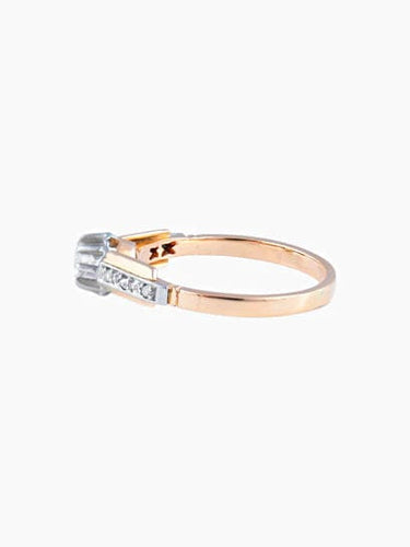 Bague Bague ancienne solitaire Diamants et Platine 58 Facettes