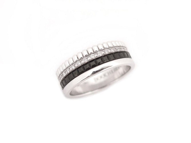Bague 52 bague BOUCHERON quatre black edition small 52 or blanc diamants 58 Facettes 239709